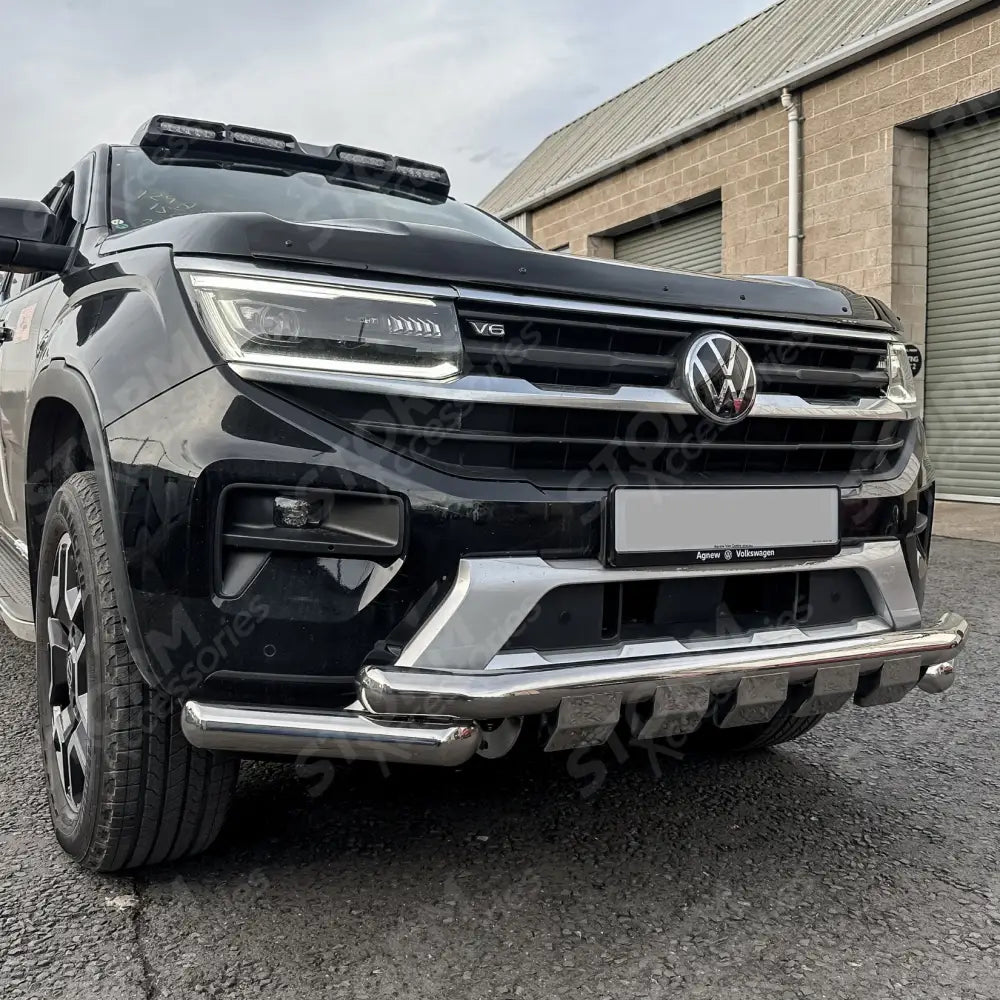 Vw Amarok 2023 On V2 Stainless Steel Front Spoiler Bar