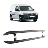 VW Caddy 2004-2020 SWB Trapezoid Side Bars In Matte Black