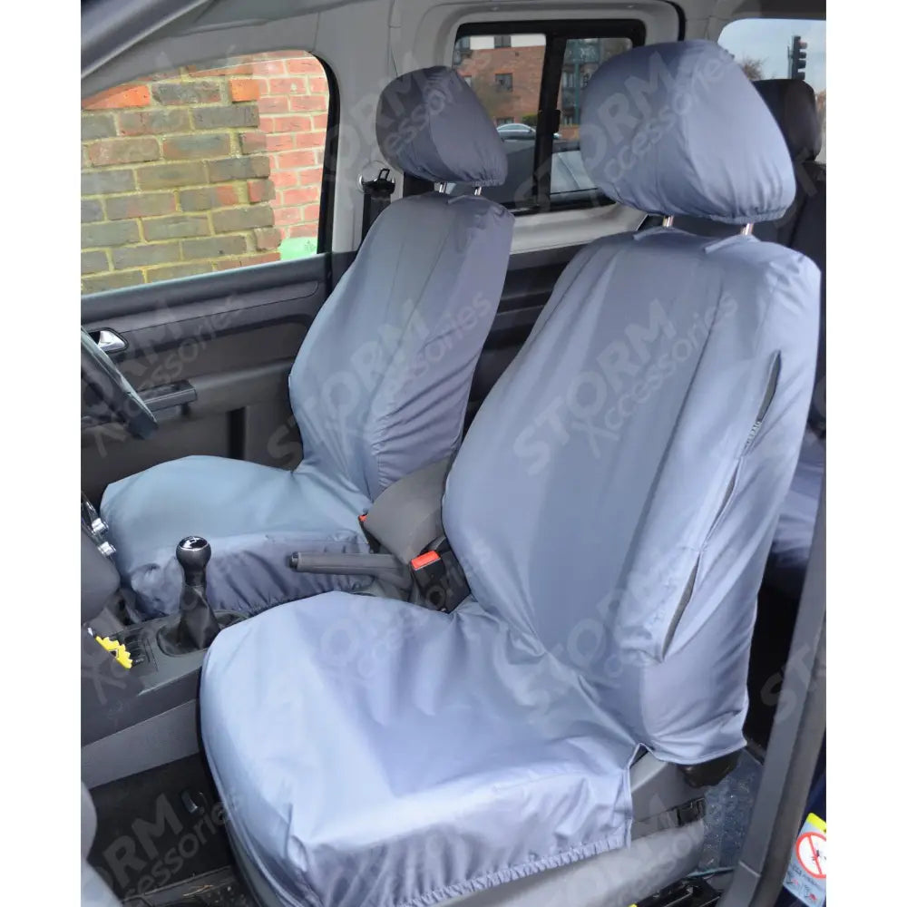 Vw Caddy 2004-2021 Tailored Front Seat Covers - Grey