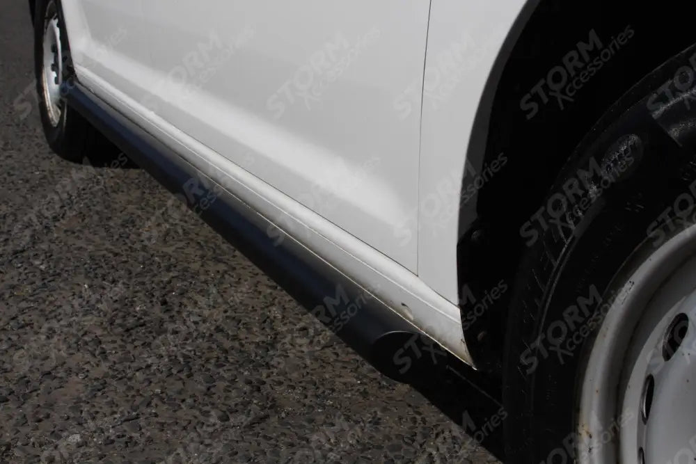 Vw Caddy 2004 On - Side Bars Steps - Angular Type - Short Wheel Base - Black - 60mm