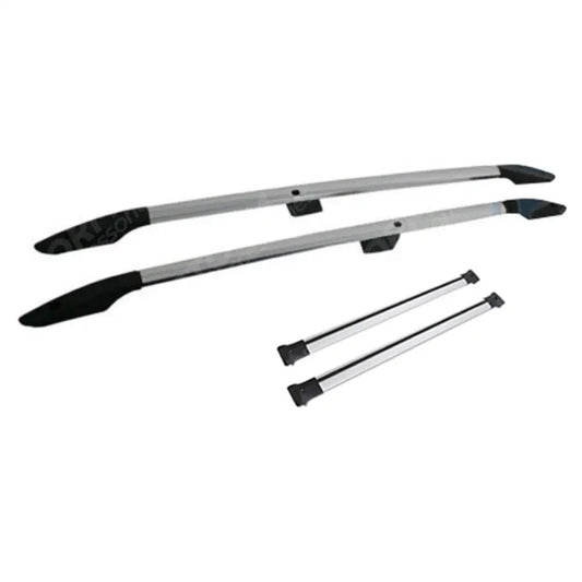 Vw Caddy 2010 On - Roof Rails And Cross Bars - Set - Silver