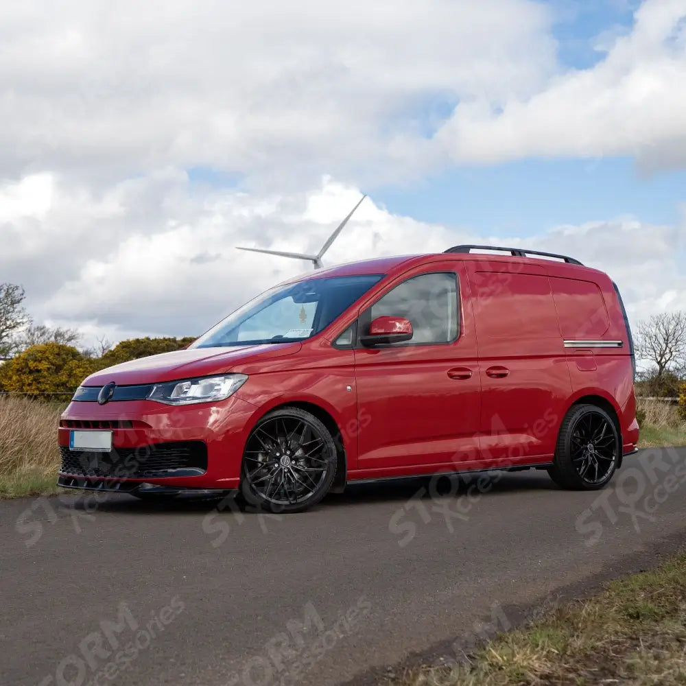 Vw Caddy 2021 On V2 Front Splitter - Gloss Black