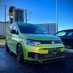 Vw Caddy 2021 On V2 Front Splitter - Gloss Black