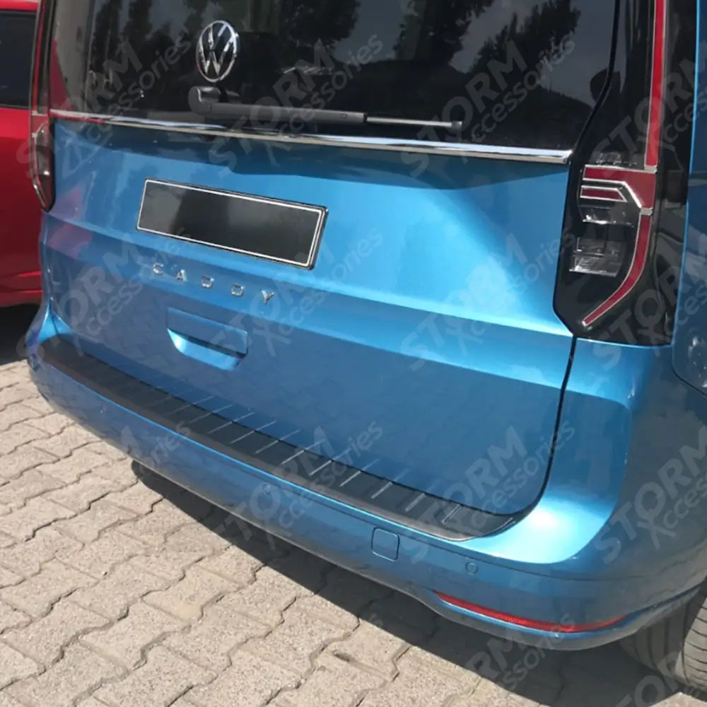 VW Caddy 2021 On V2 Rear Bumper Protector Cover In Black