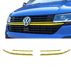 Vw T6.1 Transporter Front Radiator Badged Grille Upper Lower Clip In Trim Choose Colour Yellow