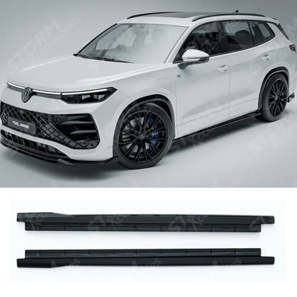 VW Tayron MK1 2025 On Side Skirts In Gloss Black