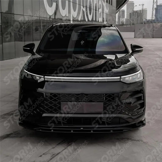 VW Tayron R-Line MK1 2025 On Front Splitter In Gloss Black