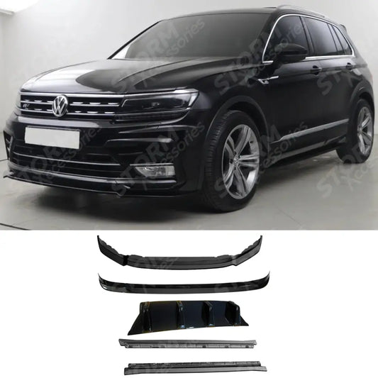 VW Tiguan MK2 R-Line 2015-2020 Aero Body Kit In Gloss Black