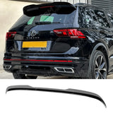 VW Tiguan R/R-Line MK2 Facelift 2020+ Spoiler in Gloss Black