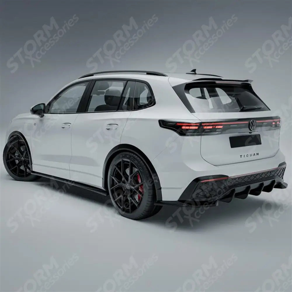 VW Tiguan R-Line MK3 2024 On Aero Body Kit In Gloss Black