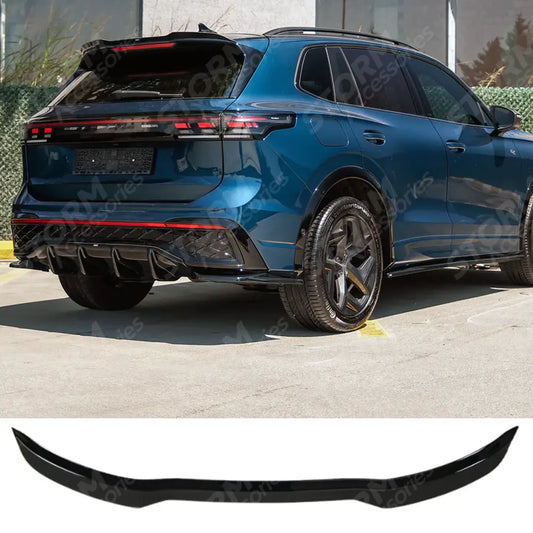 VW Tiguan R-Line MK3 2024 On Rear Spoiler In Gloss Black