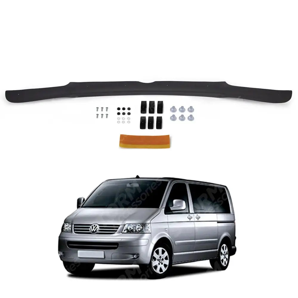 Vw Transporter T5 - 2003 - 2009 - Stx Bonnet Guard Protector - Black - B030