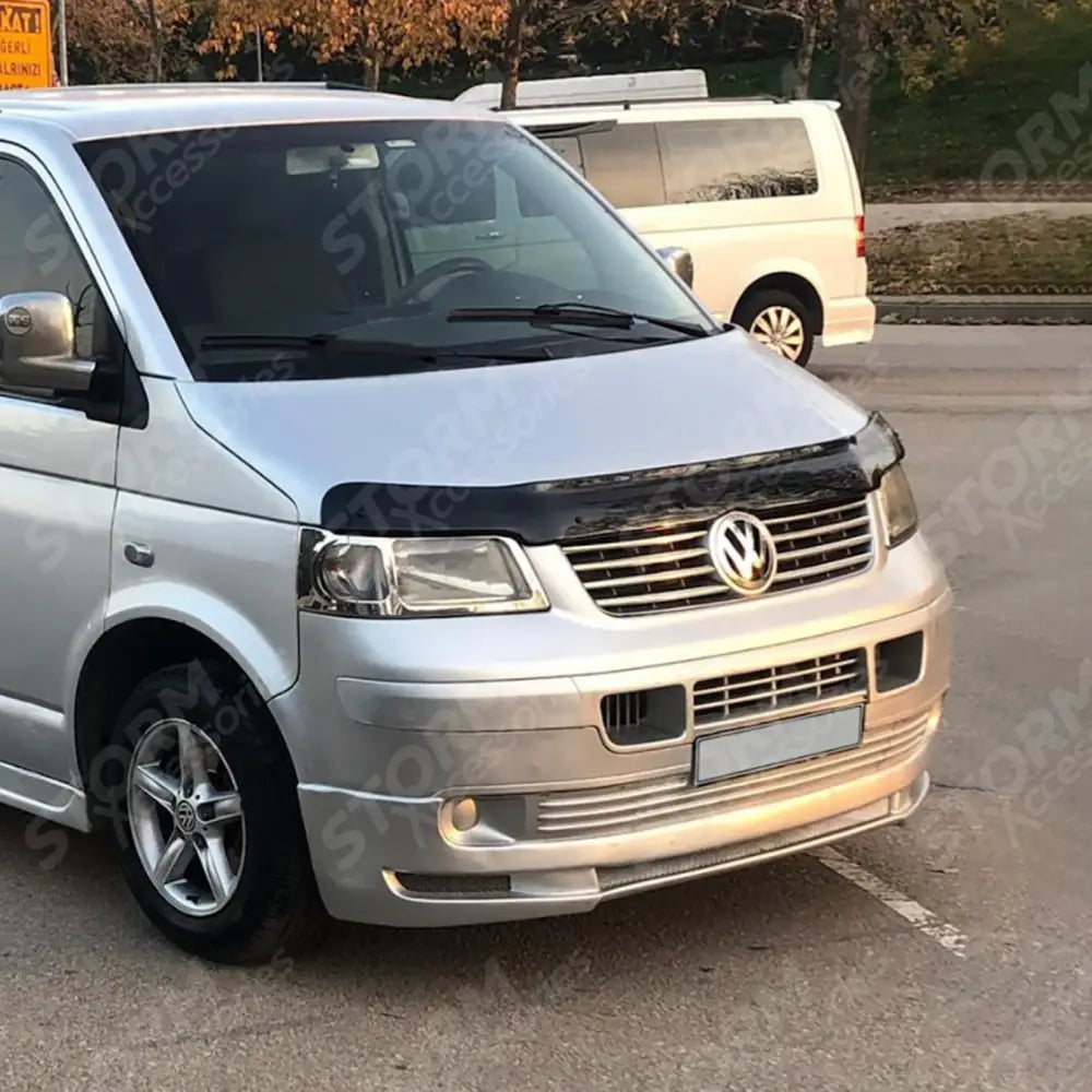 Vw Transporter T5 - 2003 - 2009 - Stx Bonnet Guard Protector - Black - B030