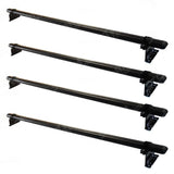 Vw Transporter T5 2003 - 2024 Ridgerack Roof Rack - 4 Bar Style - Black