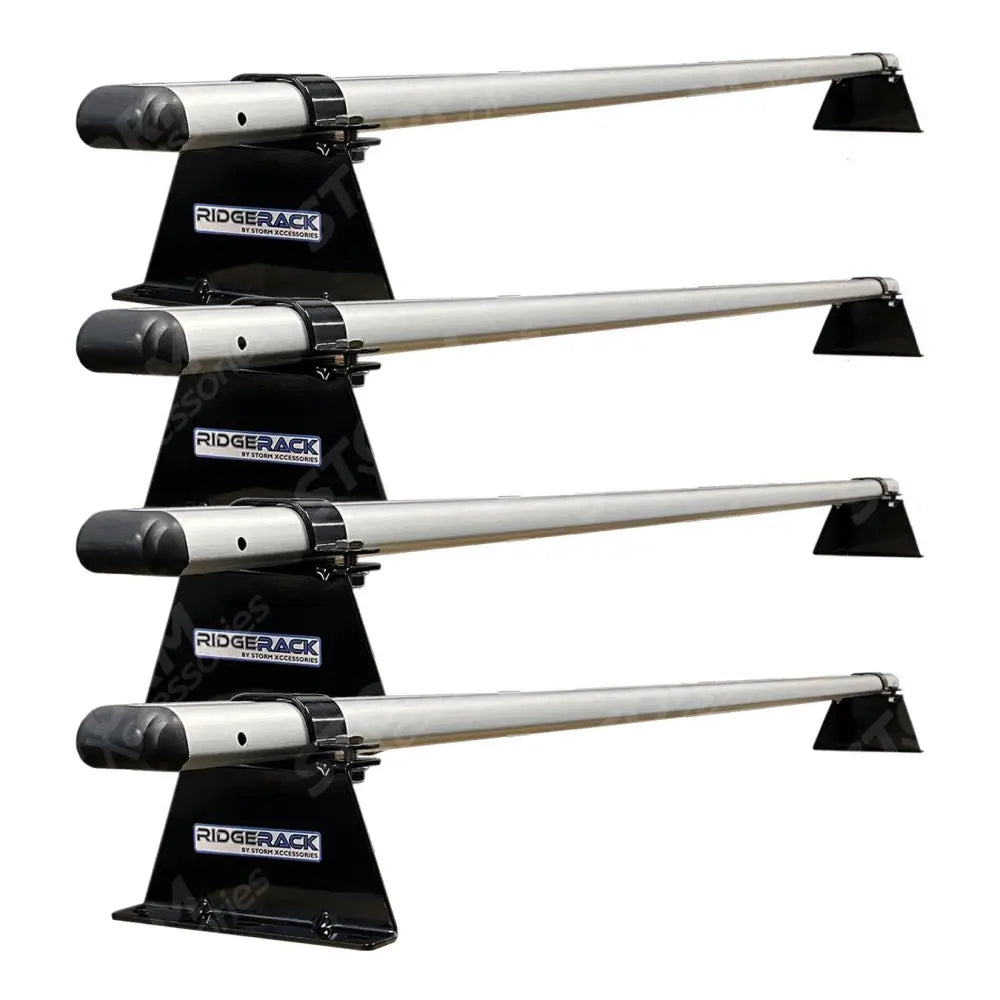 Vw Transporter T5 2003 - 2024 Ridgerack Roof Rack - 4 Bar Style - Silver
