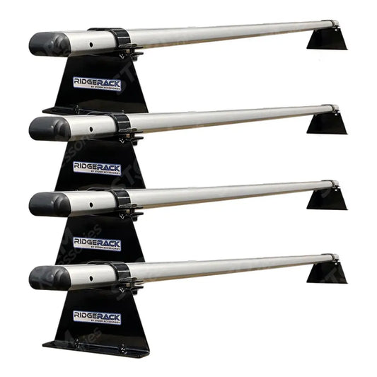 Vw Transporter T5 2003 - 2024 Ridgerack Roof Rack - 4 Bar Style - Silver