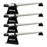 Vw Transporter T5 2003 - 2024 Ridgerack Roof Rack - 4 Bar Style - Silver