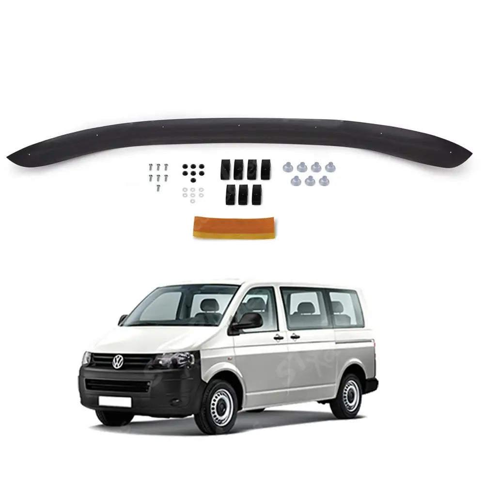 Vw Transporter T5 2010-2015 Stx Bonnet Guard Protector - Black - B031