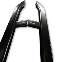 Vw Transporter T5 & T6 Swb 2003-2023 Trapezoid Side Bars In Gloss Black