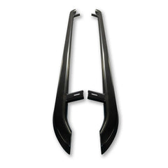 Vw Transporter T5 & T6 Swb 2003-2023 Trapezoid Side Bars In Gloss Black