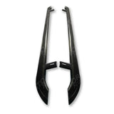 Vw Transporter T5 & T6 Lwb 2003-2023 Trapezoid Side Bars In Gloss Black