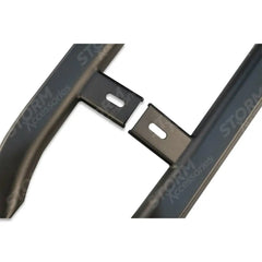 Vw Transporter T5 & T6 Lwb 2003-2023 Trapezoid Side Bars In Matt Black