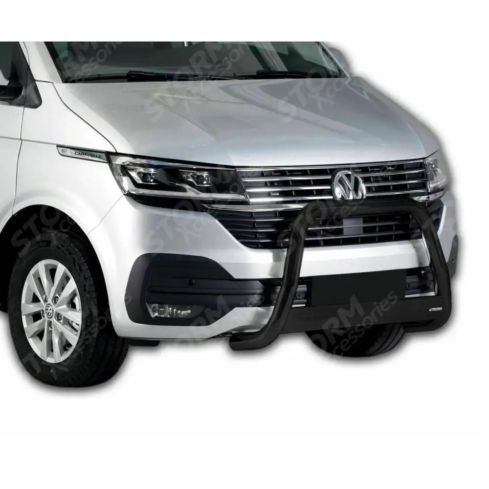 Vw Transporter T6.1 2019 - 2024 Misutonida Eu Approved Front A-bar In Black - 63mm