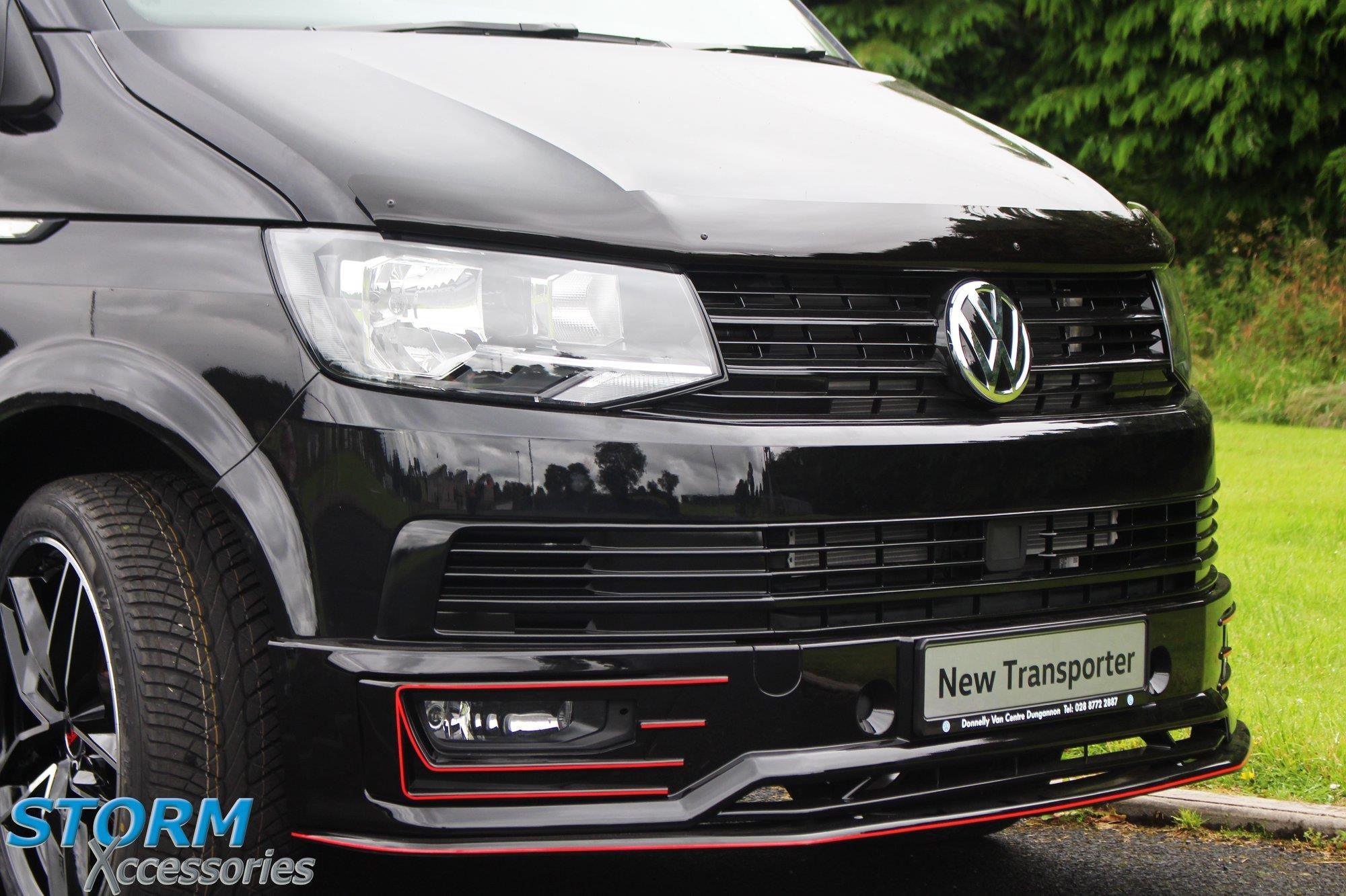 VW TRANSPORTER T6 - 2015 ON - FRONT SPORT-LINE BUMPER EXTENSION - Storm Xccessories2