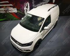 W130 - Vw Caddy 2015 On Stx Internal Wind Deflectors - 2pcs - Clip In Fitment - Dark Smoke