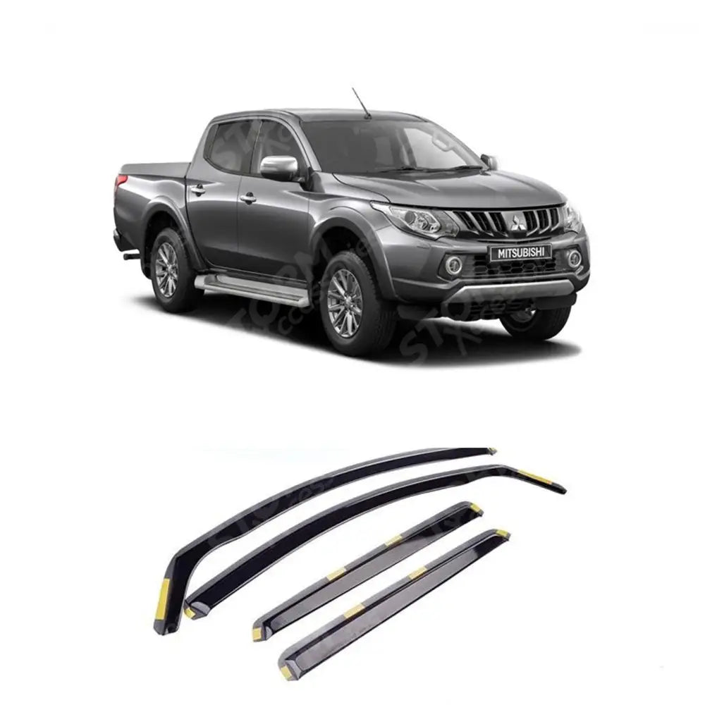 W151 - Mitsubishi L200 Series 5 / 6 Double Cab Wind Deflectors - Internal 4pc Set
