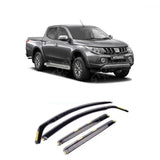 W151 - Mitsubishi L200 Series 5 / 6 Double Cab Wind Deflectors - Internal 4pc Set