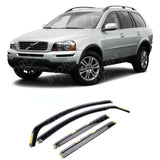 W164 - Volvo Xc60 2008-2017 Stx Internal Wind Deflectors - 4pcs - Clip In Fitment - Dark Smoke