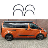 Wheel Arch Trims (10pcs) Matte Black For Ford Transit Custom Mk1 Facelift 2018 - 2024