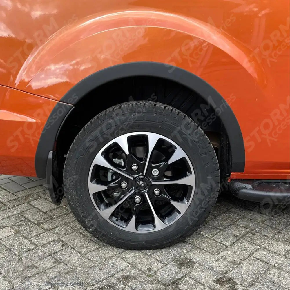 Wheel Arch Trims (10pcs) Matte Black For Ford Transit Custom Mk1 Facelift 2018 - 2024