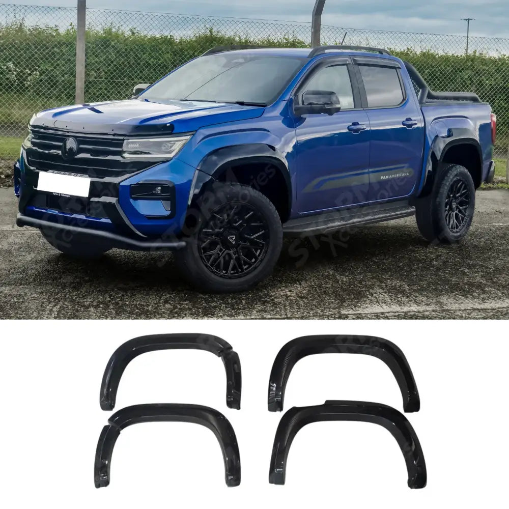 Wheel Arches 6 PC Set In Gloss Black For VW Amarok 2023 On