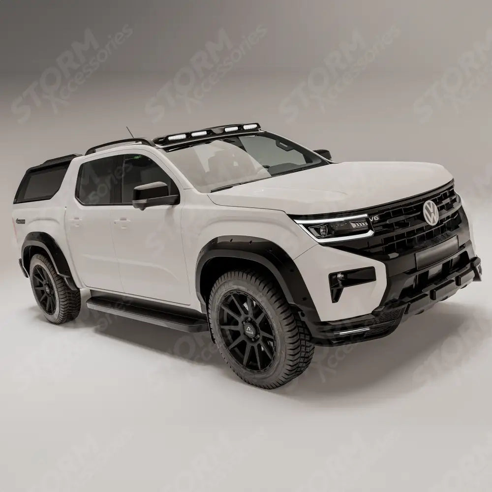 Wide Trak Front Valance Splitter In Gloss Black For Volkswagen Amarok 2023+