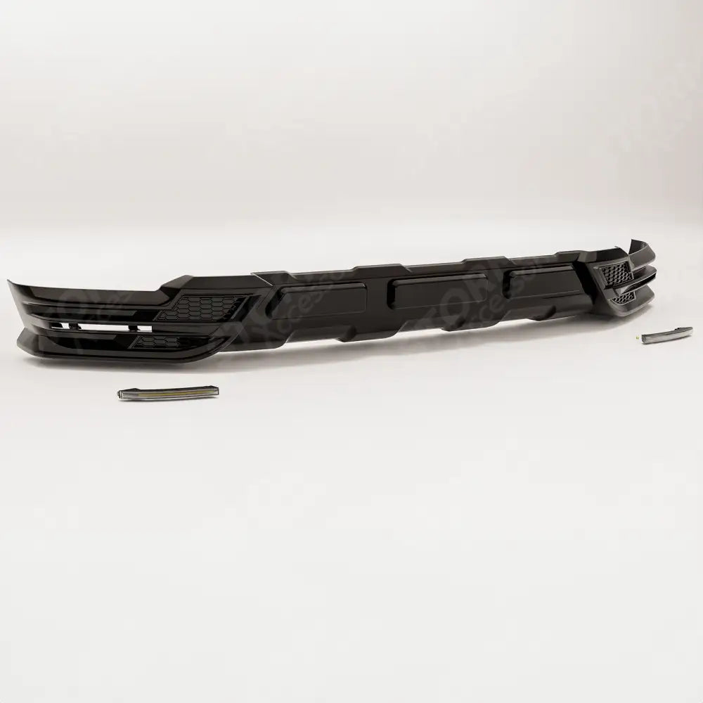 Wide Trak Front Valance Splitter In Gloss Black For Volkswagen Amarok 2023+