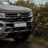 Wide Trak Front Valance Splitter In Gloss Black For Volkswagen Amarok 2023+
