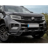 Wide Trak Front Valance Splitter In Gloss Black For Volkswagen Amarok 2023+