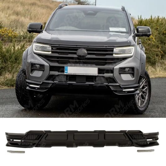 Wide Trak Front Valance Splitter In Gloss Black For Volkswagen Amarok 2023+