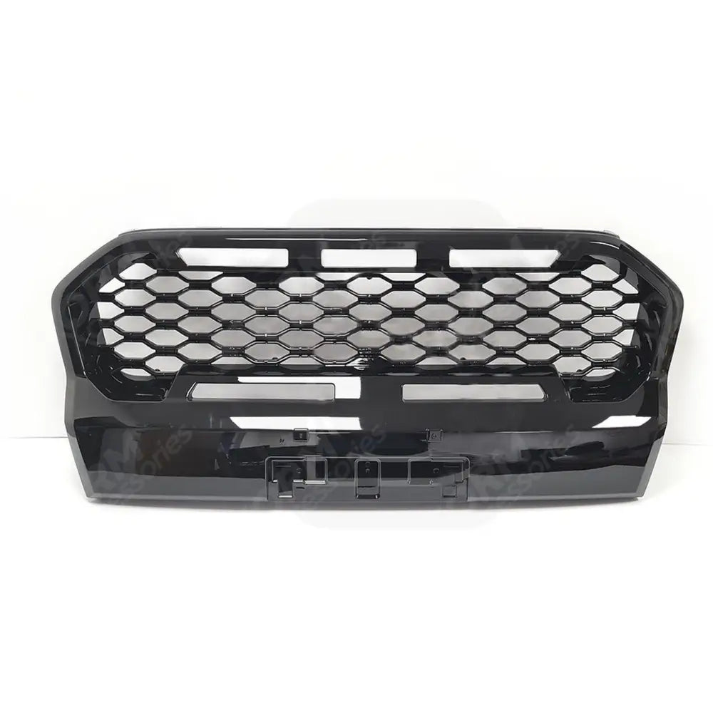 Wildtrak Replacement Led Grill Mesh Gloss Black For Ford Ranger T6 2019-2022