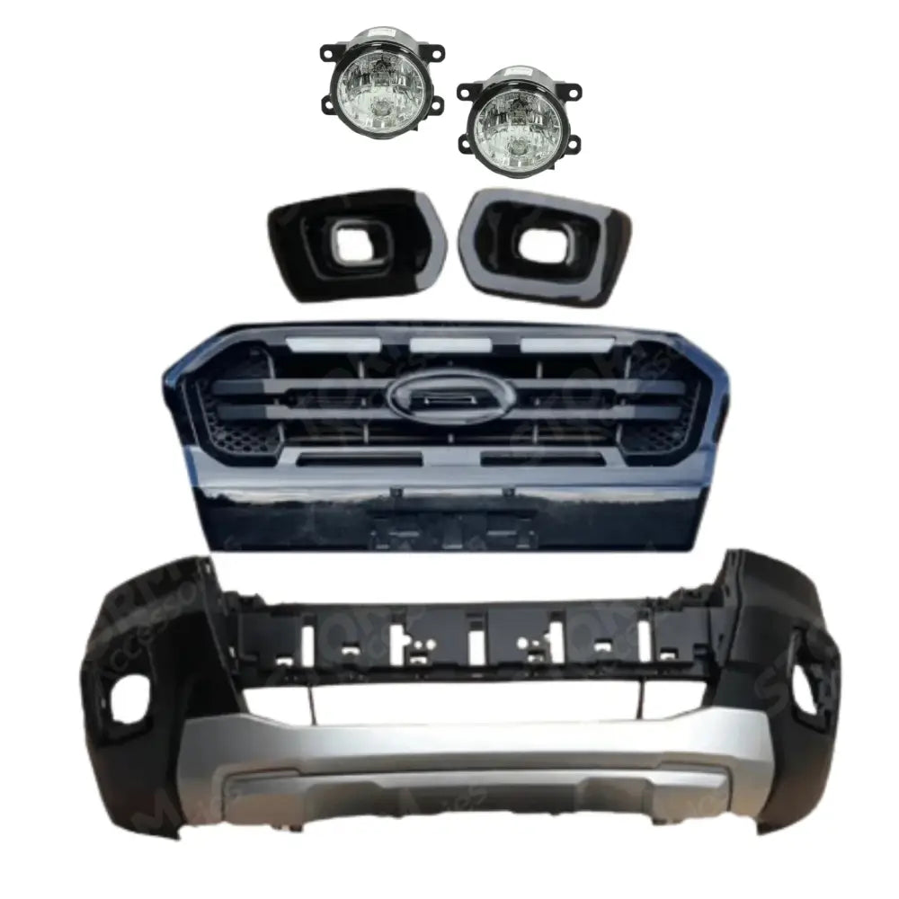 Wildtrak Upgrade Front Bumper And Grill Kit For Ford Ranger 2016 - 2020