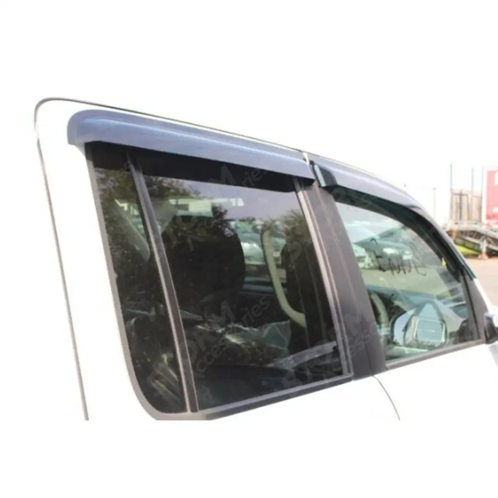 Wind Deflectors 4-pcs Set Black External Fit For Vw Amarok 2010-2017 Double Cab