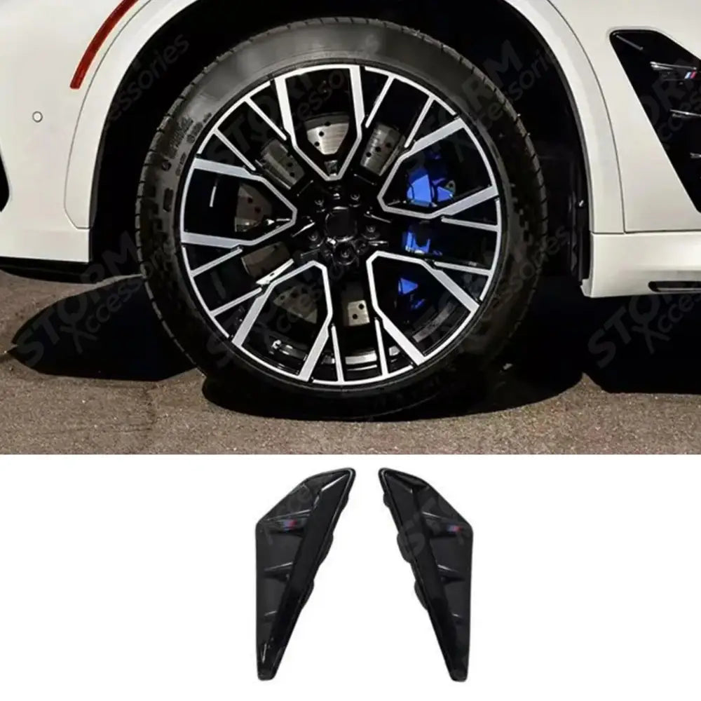 Wing Fender Vents X5m Style In Gloss Black For Bmw X5 G05 2018 - 2022