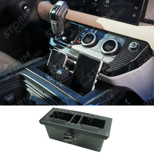 Wireless Charging Box For Land Rover Defender L663 90 / 110 / 130 2020 On