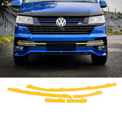 Vw T6.1 2019 On Transporter Front Bumper Lower 5pcs Grille Trim Inserts Choose Colour Yellow