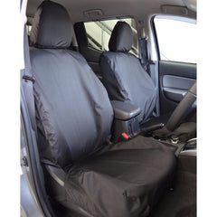 Fiat Fullback 2016 On Front Seat Covers - Pair - Black