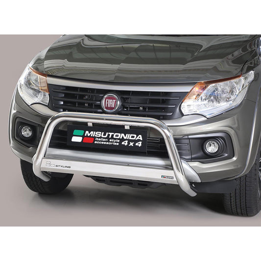 FIAT FULLBACK 2016 ON MISUTONIDA FRONT BAR – 63MM – STAINLESS - Storm Xccessories2