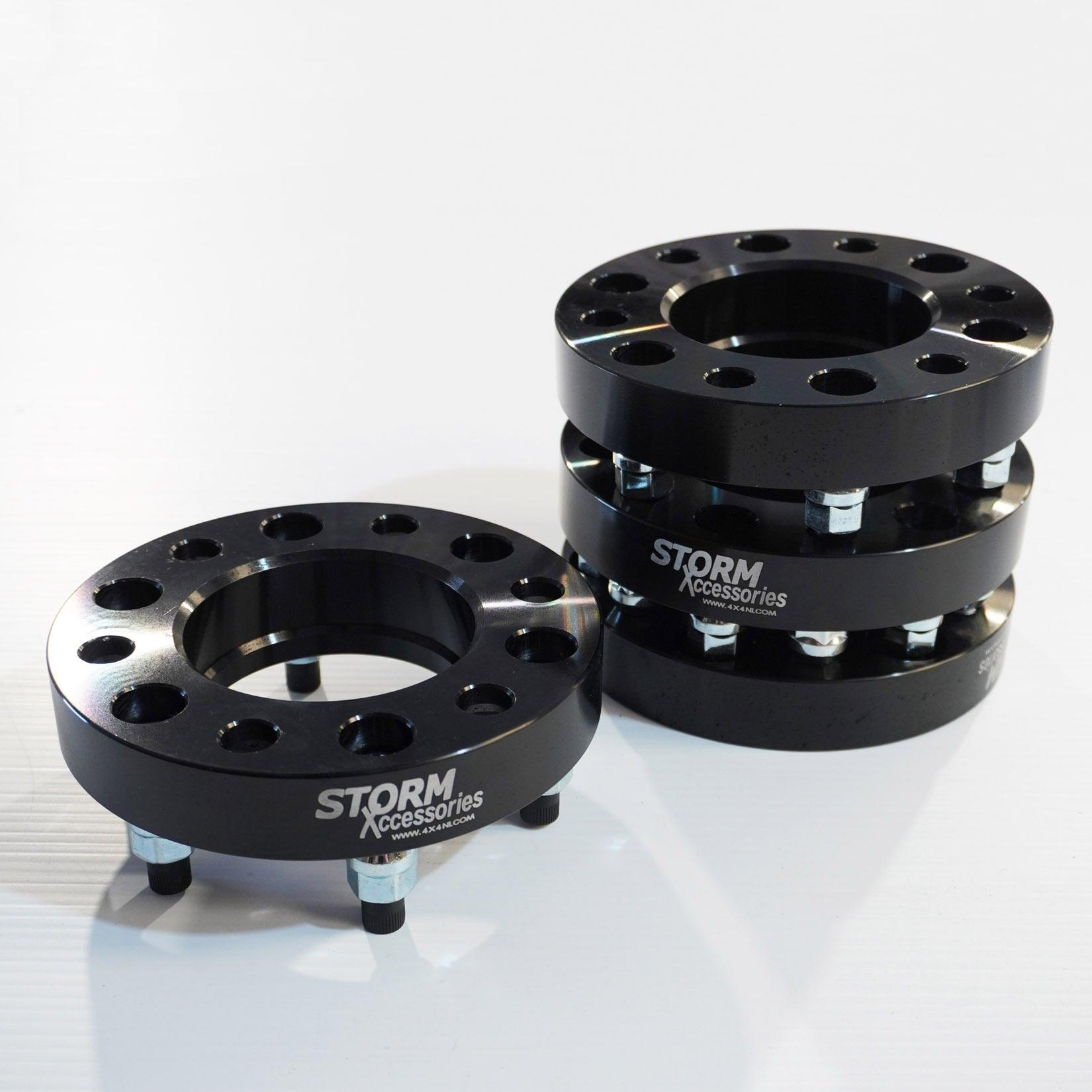 FORD RANGER 6X139.7 20MM WHEEL SPACERS WITH HUB CENTRIC- BLACK (OFF ROAD USE) - Storm Xccessories2