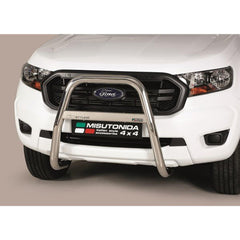 FORD RANGER T6 2012-2022 - MISUTONIDA HIGH FRONT BAR - 63MM - STAINLESS FINISH - Storm Xccessories2